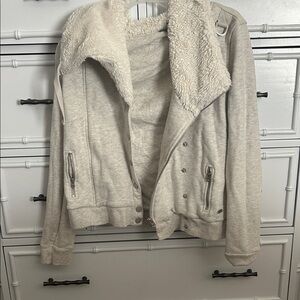 A/X Armani Exchange Off-White Teddy Jacket